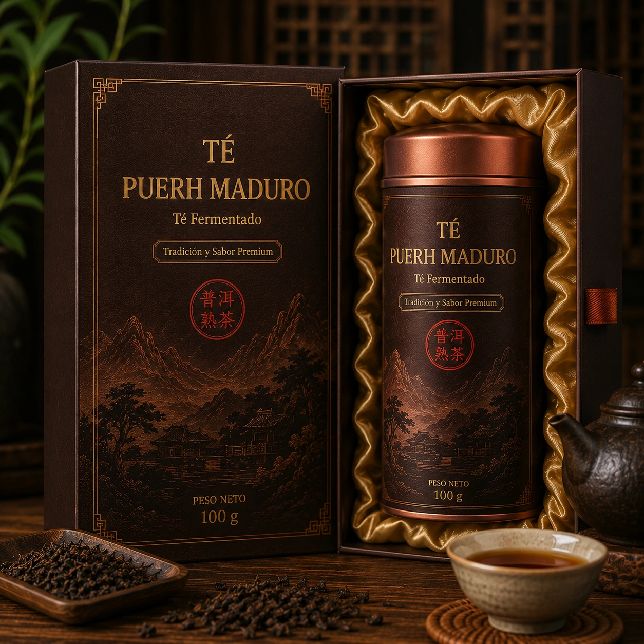 Te Puerh Maduro Fermentado - Estuche Individual
