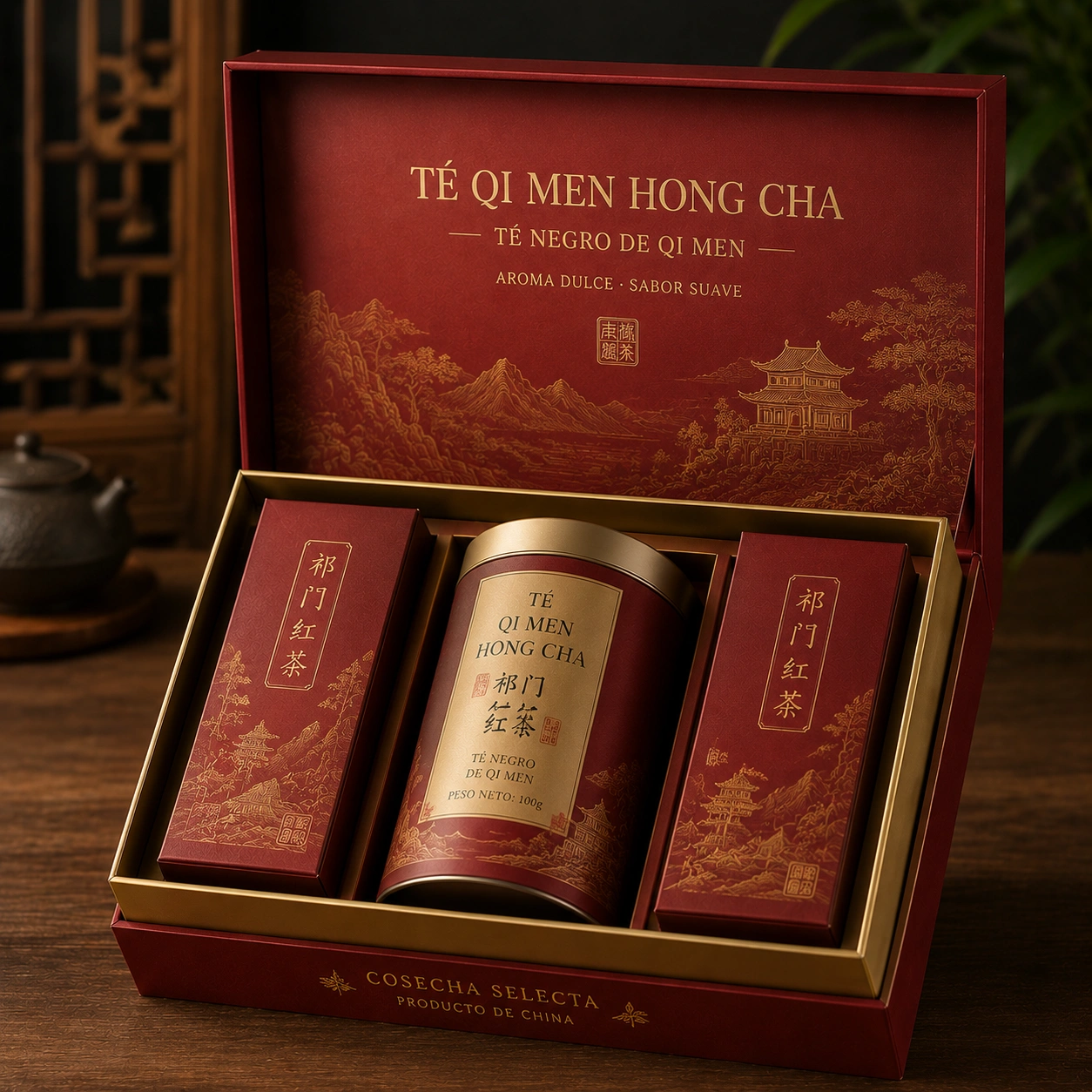 Te Qi Men Hong Cha - Caja Regalo Premium