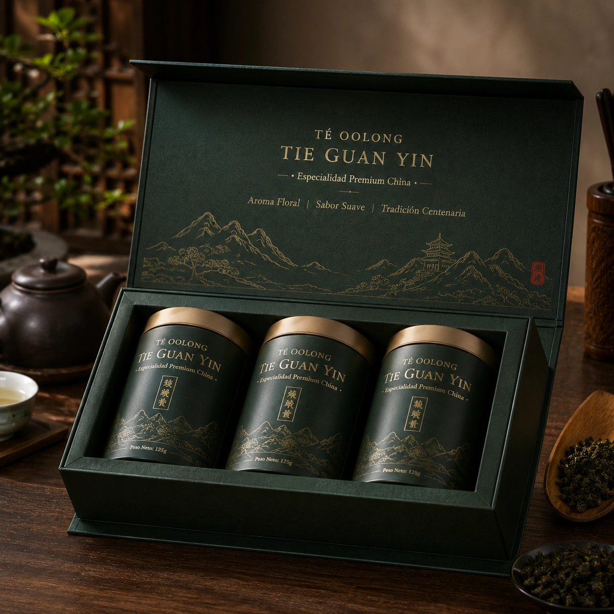 Te Oolong Tie Guan Yin Origen Anxi - Set Premium