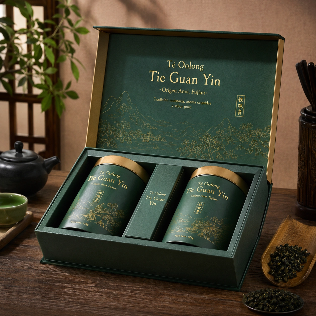 Te Oolong Tie Guan Yin Premium - Caja Regalo Deluxe