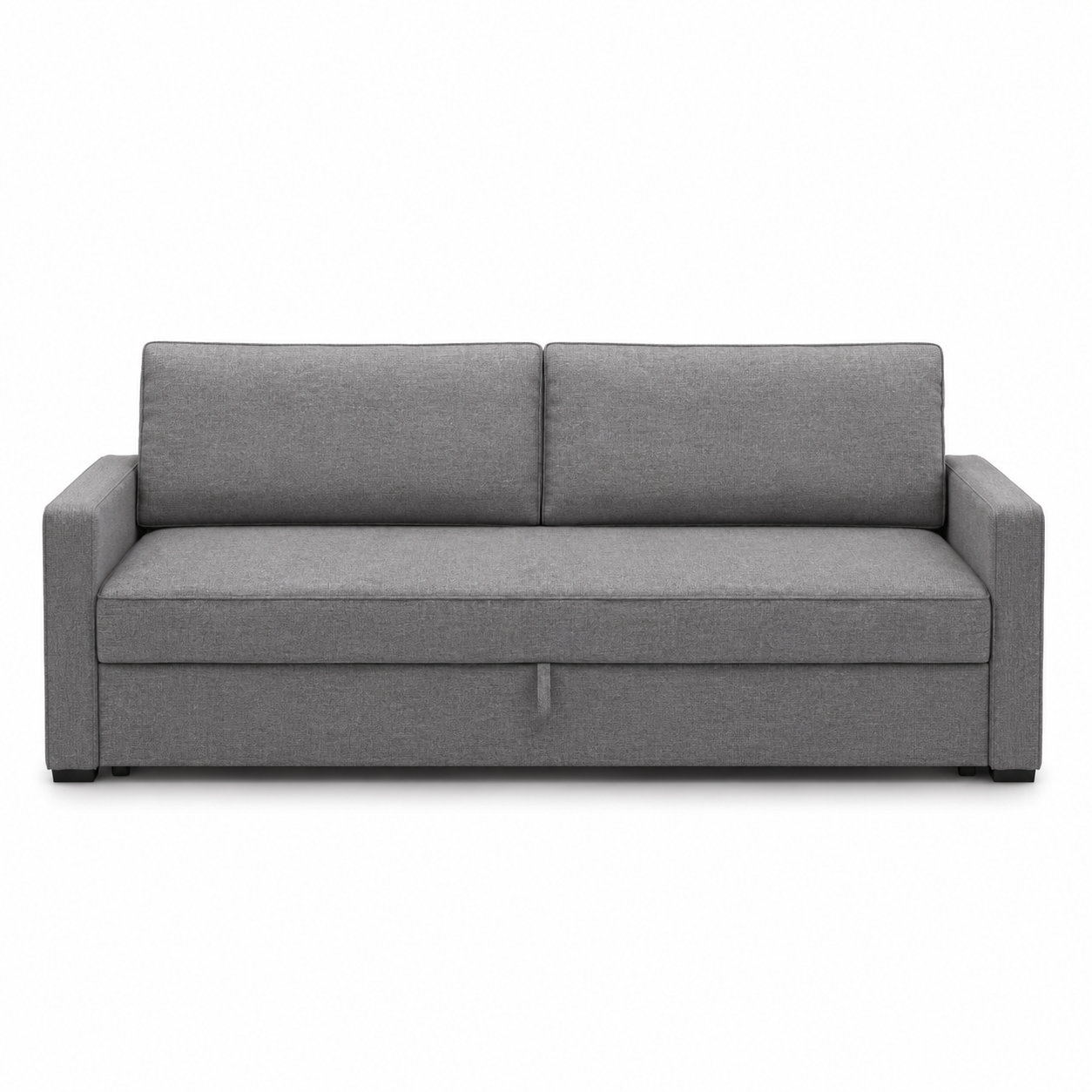 Schlafsofa Taro in Mittelgrau mit Bettkasten 215 cm