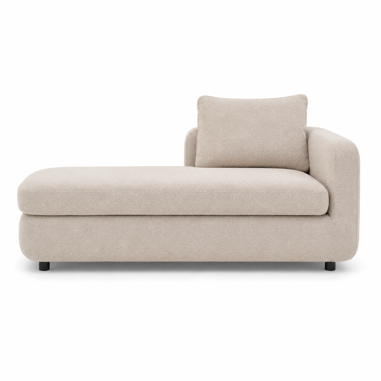 Recamiere Niva in Beige mit linker Armlehne 190 cm