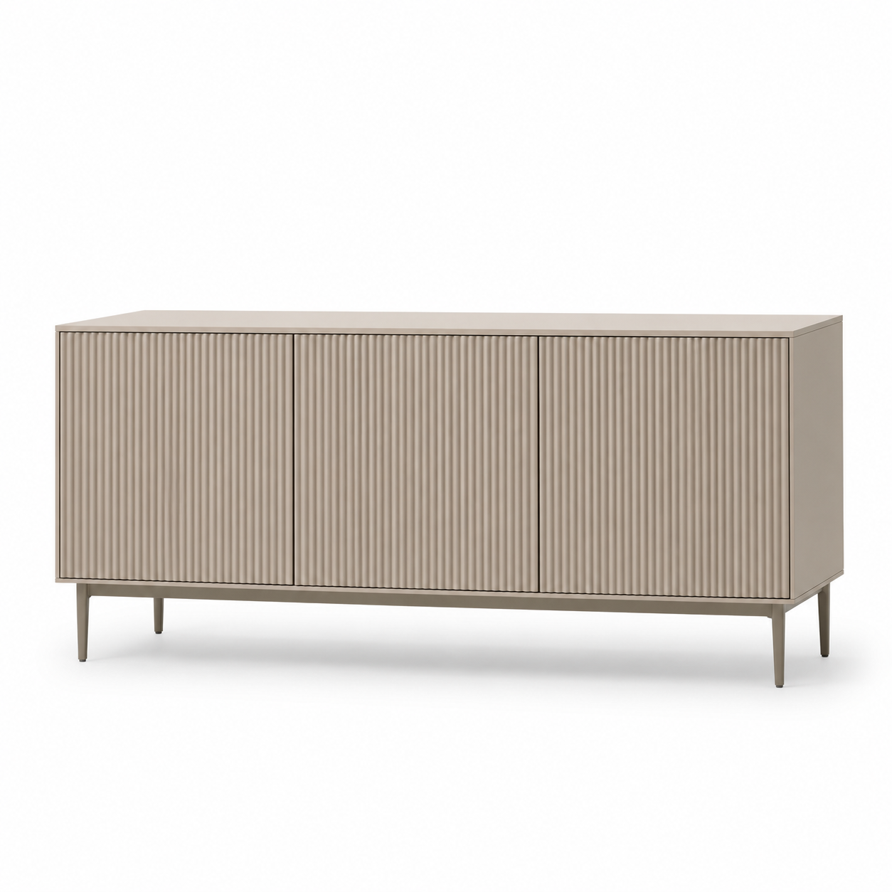 Sideboard Vela in Kaschmir mit Rillenfront 180 cm