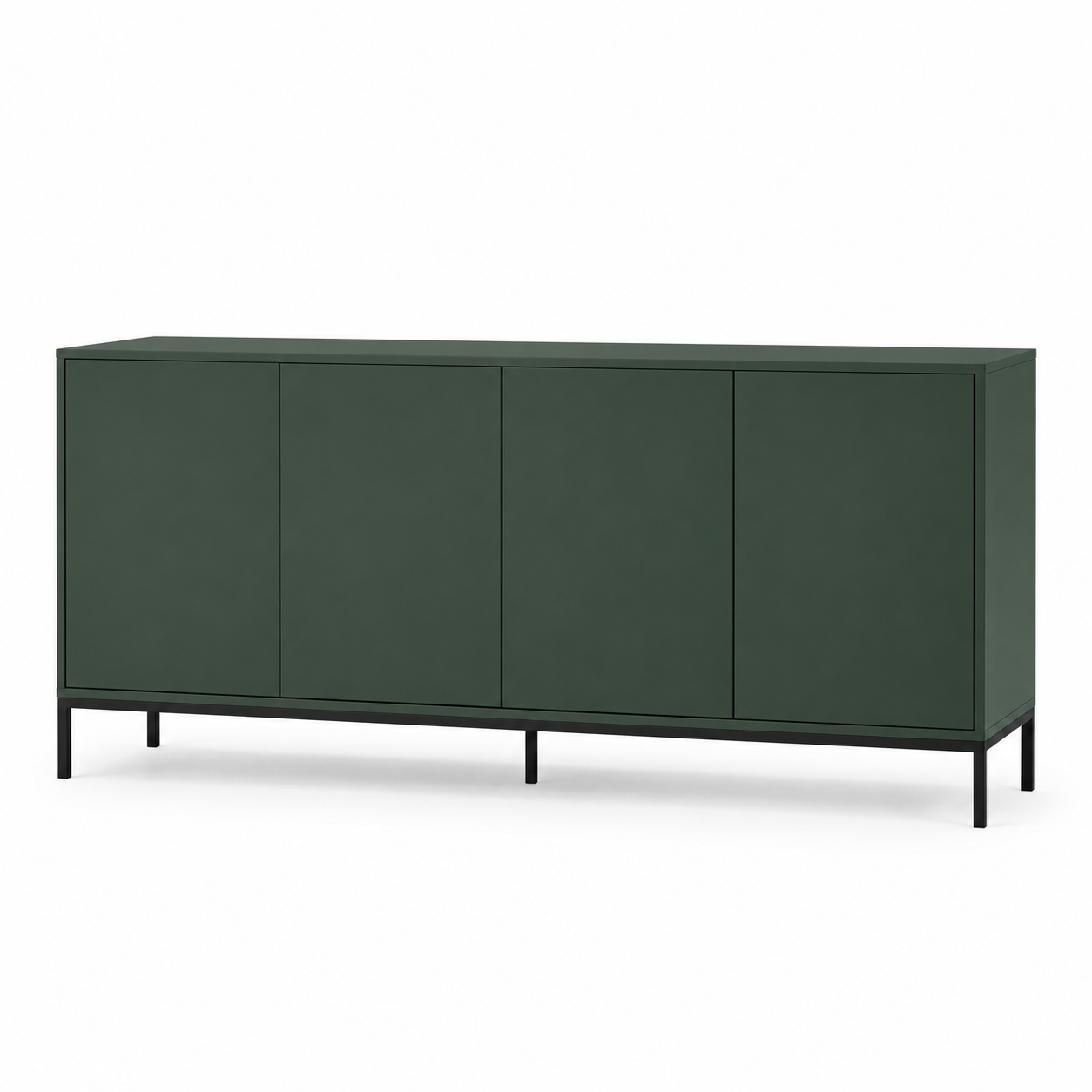 Sideboard Orin in Dunkelgrün mit Metallrahmen 160 cm