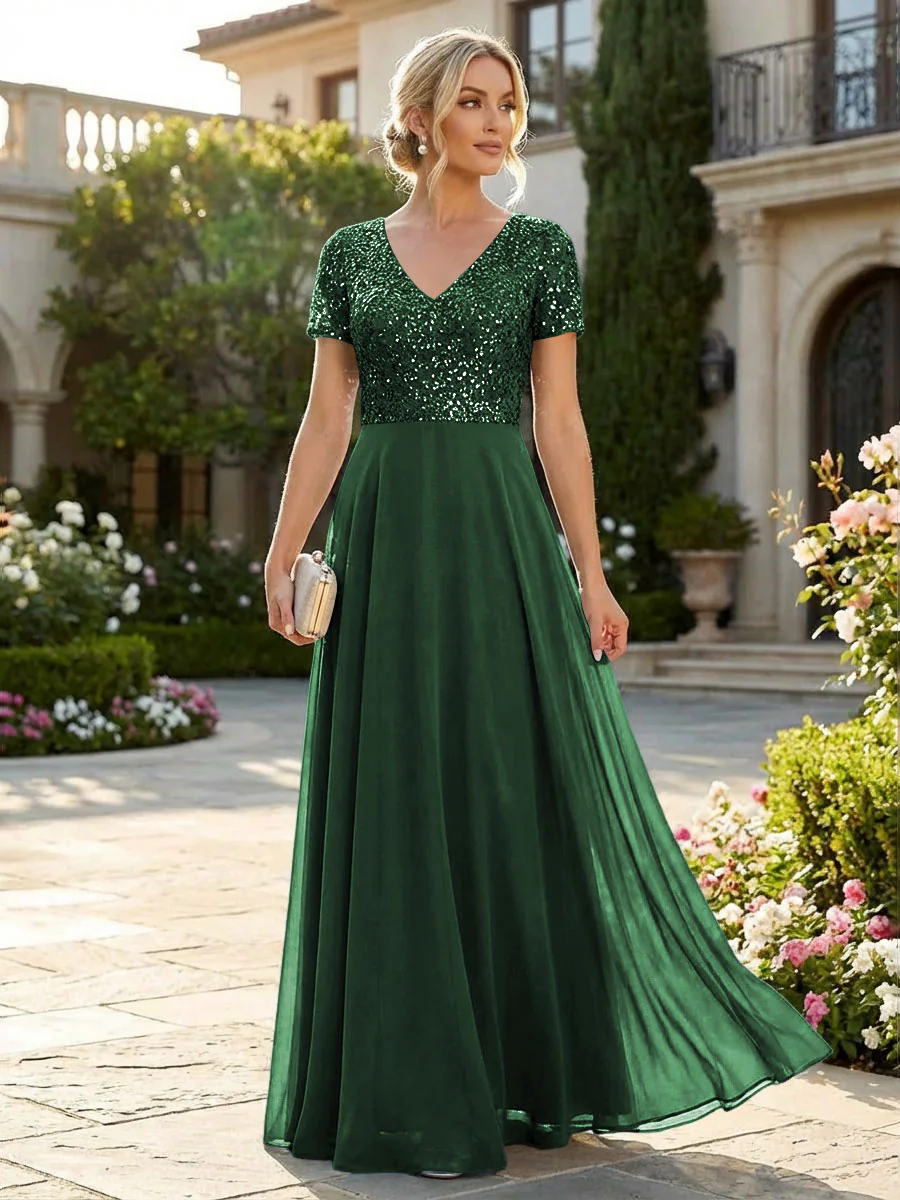 Groom Dresses with Sequin Bodice