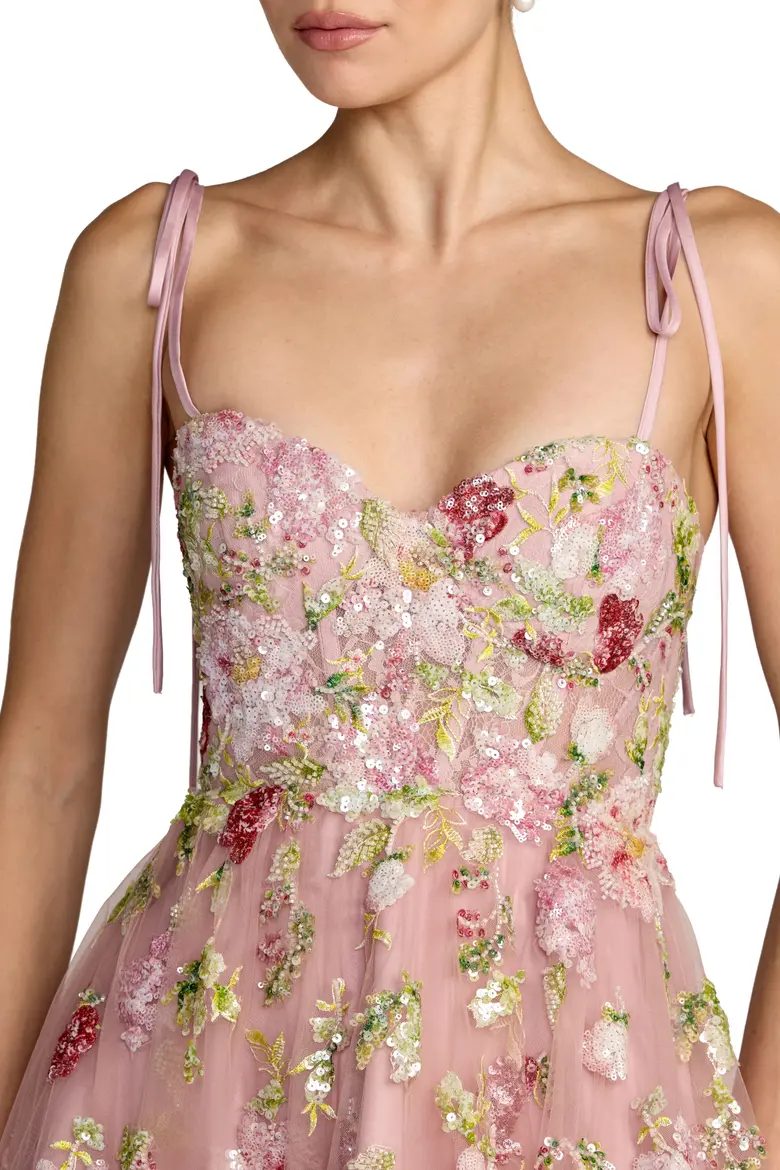 Embellished Tulle Ball Gown