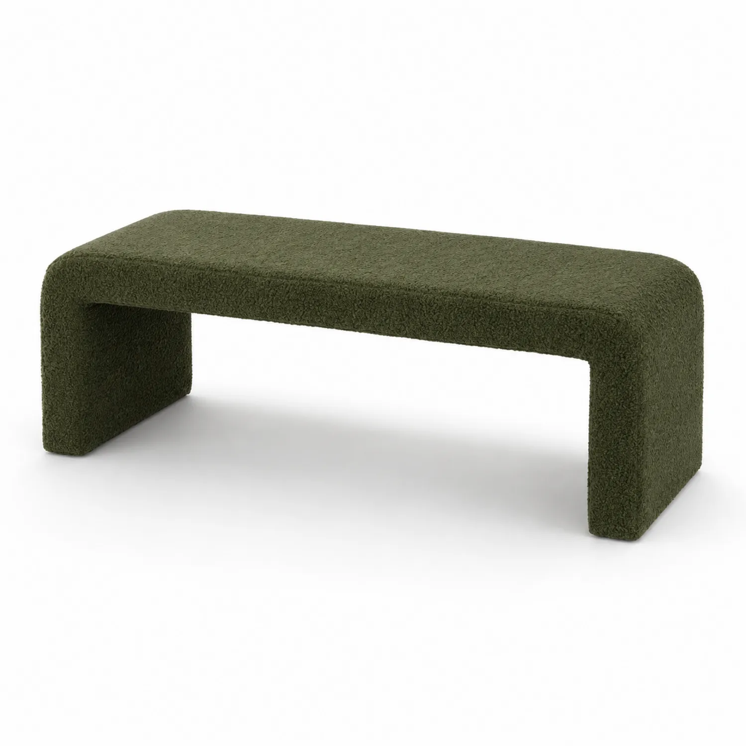 Banco de tela de poliéster verde 120x40x45 cm