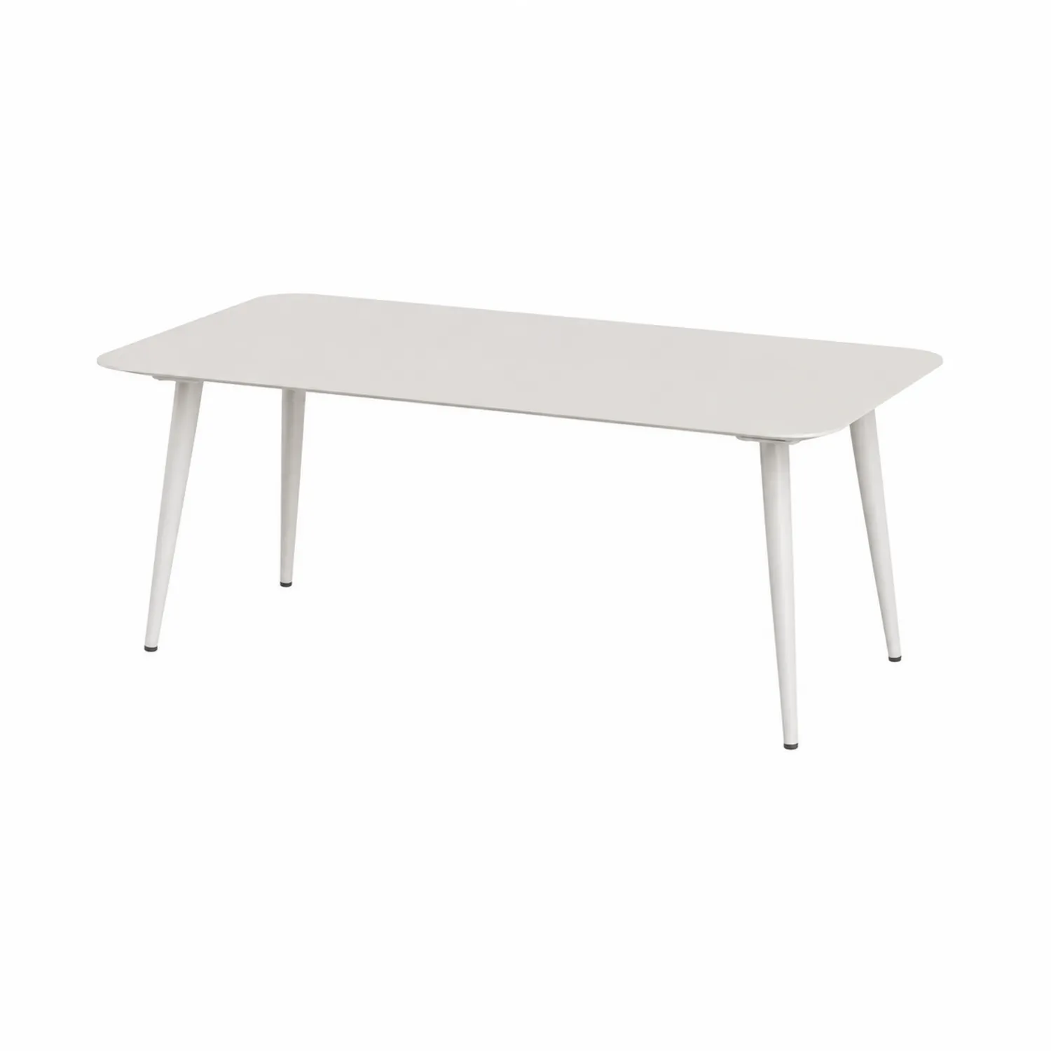 Mesa de aluminio rectangular 200x90 cm Blanco