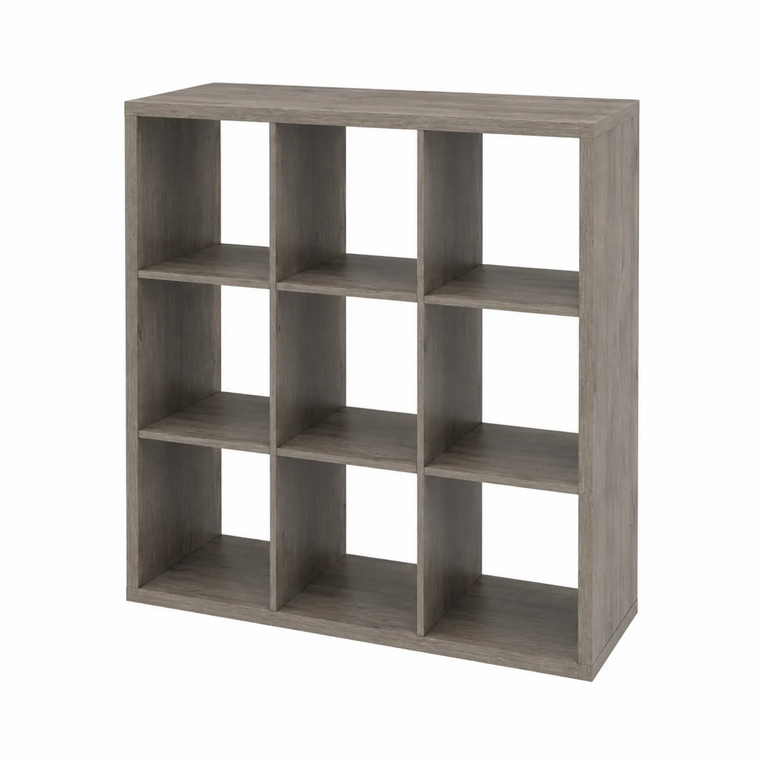 Estantería de Madera con 9 Compartimentos 90x90x30 cm Gris
