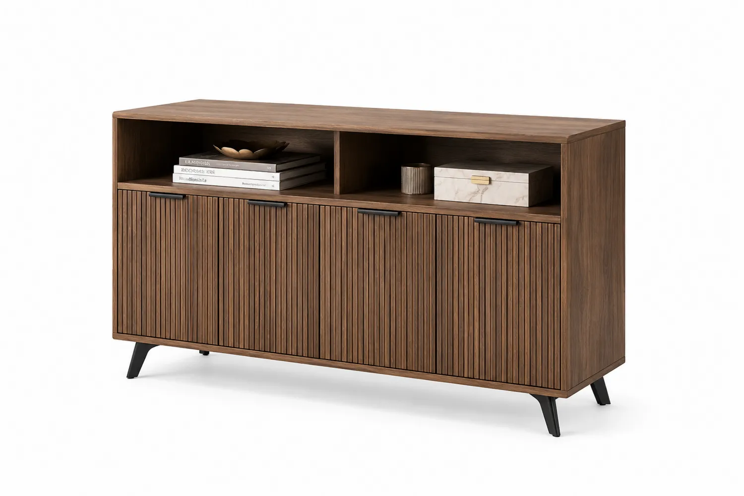 Buffet en bois d'acajou avec 4 portes