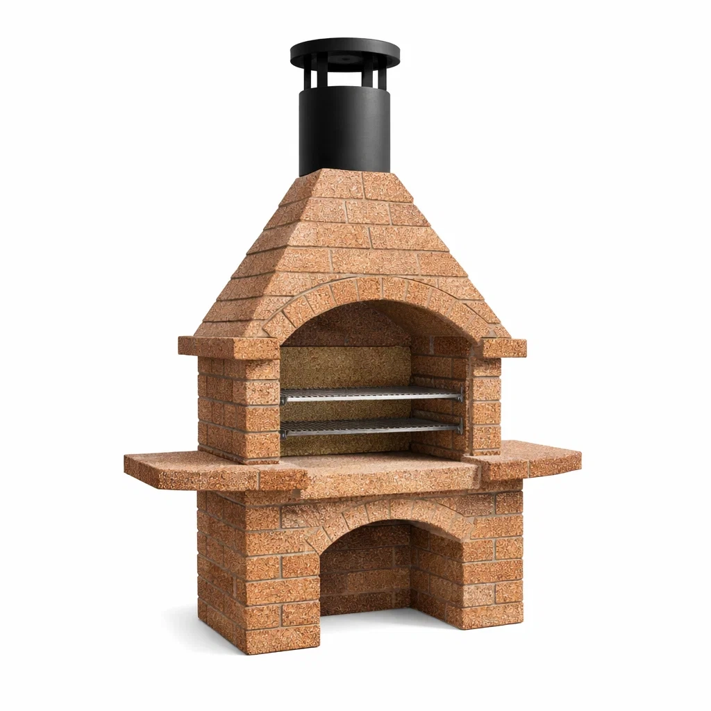 Barbecue en briques et métal-URBANVI BESPLACE
