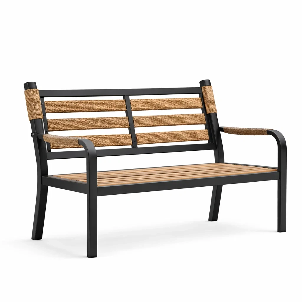 Banc en métal et corde-URBANVI BESPLACE