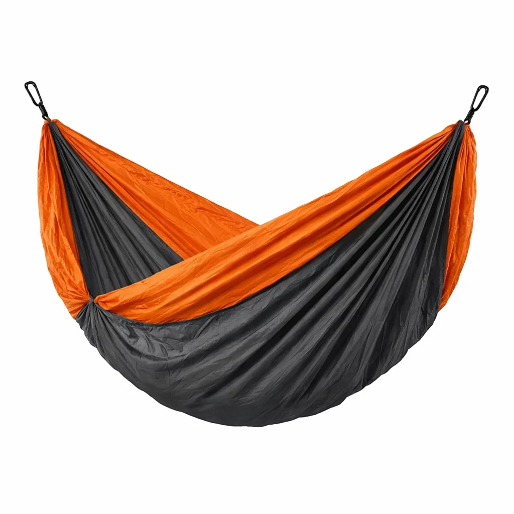 Hamac en nylon orange et gris-URBANVI BESPLACE