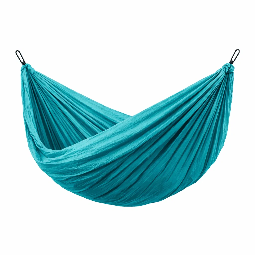 Hamac en tissu synthétique bleu 270 x 140 cm-URBANVI BESPLACE