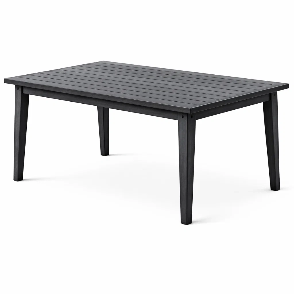 Table rectangulaire en bois d’acacia noir-URBANVI BESPLACE