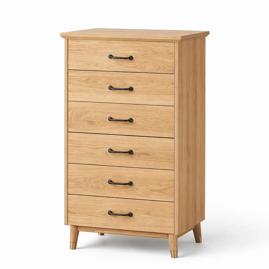 Commode en chêne avec 6 tiroirs-Luxen Ooks Pace