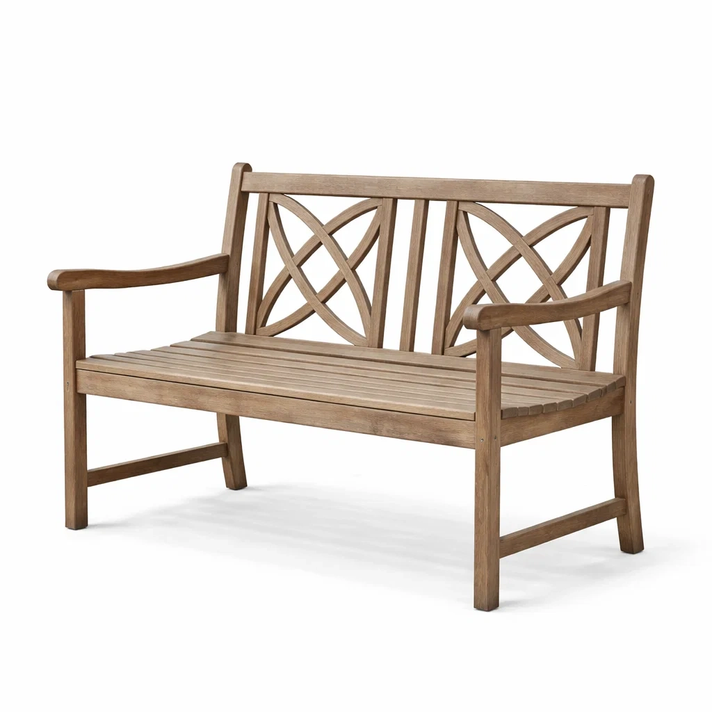 Banc d'extérieur en bois d'acacia 122x62x89 cm brun-LUXERETREATHOME