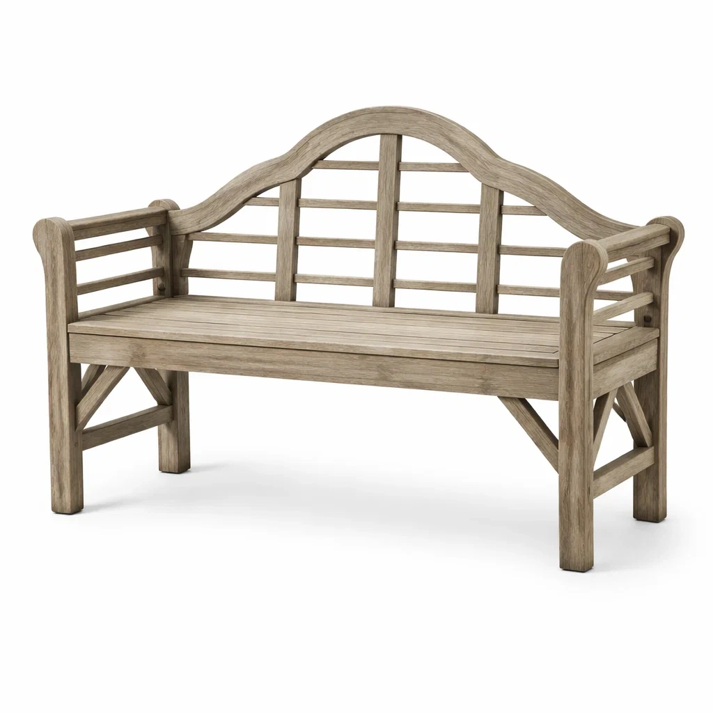 Banc d'extérieur en bois d'acacia brun-LUXERETREATHOME