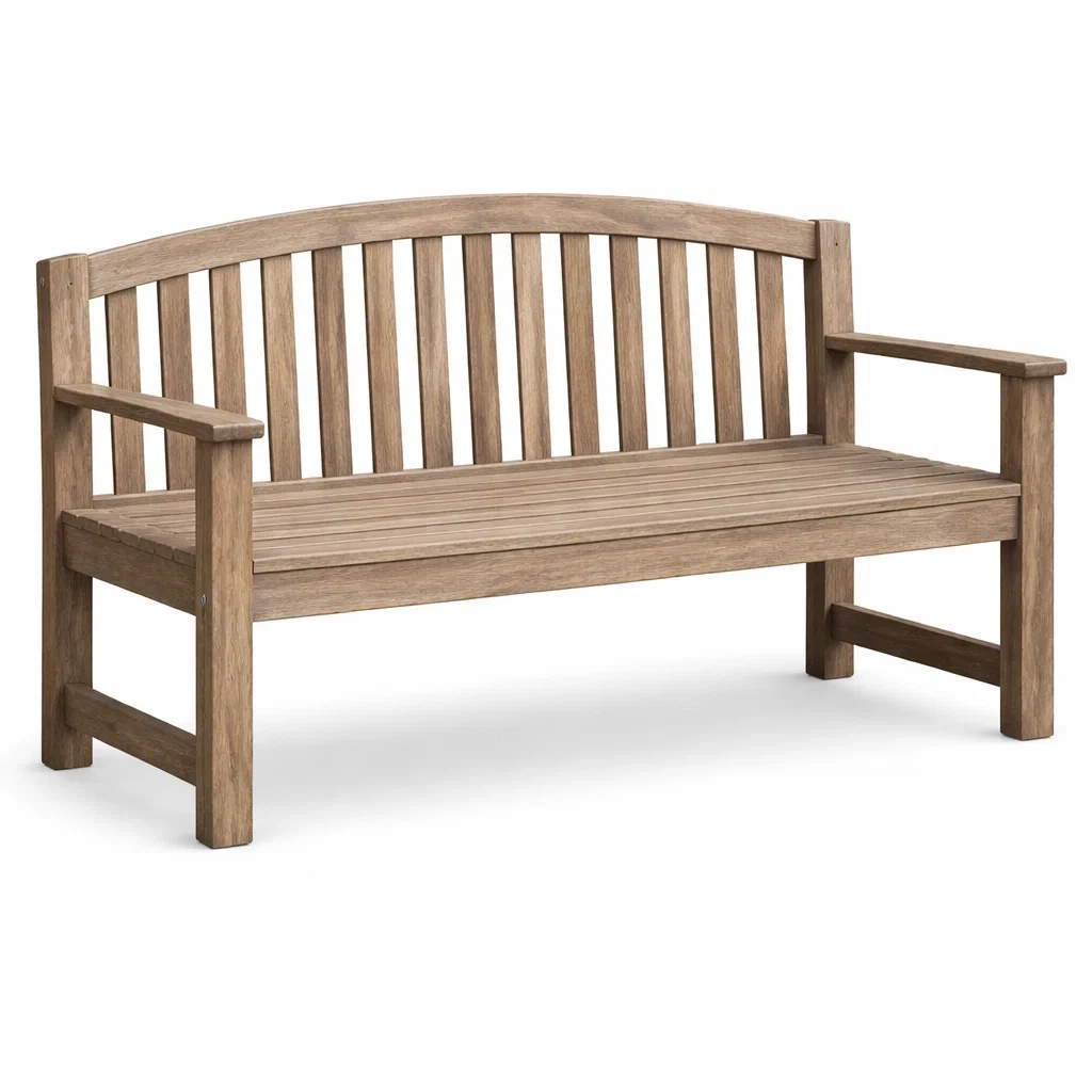 Banc d'extérieur en bois de teck-LUXERETREATHOME