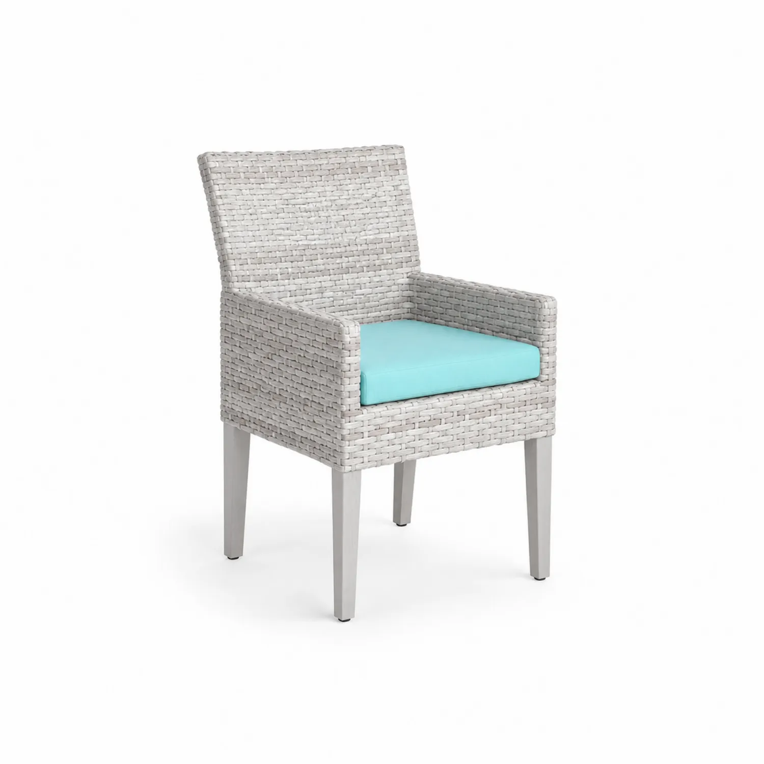 Silla de Mimbre Sintético con Cojín de Espuma-Casixorn