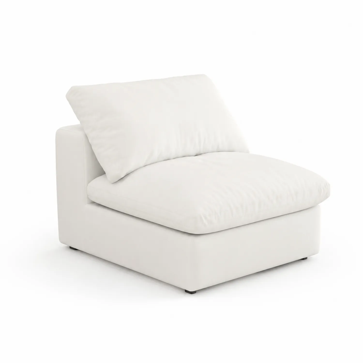 Sofá modular de una plaza de poliéster Blanco-Casixorn
