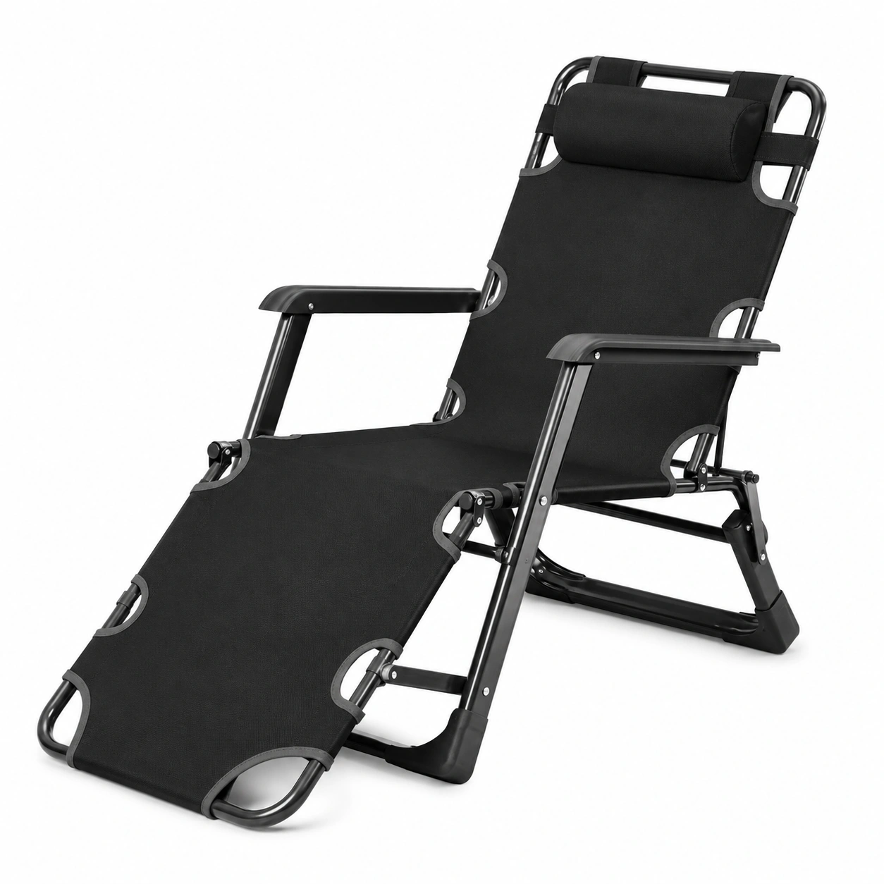 Ergonomischer Zero-Gravity-Sessel fur Terrasse und Garten, klappbar mit Kissen, belastbar bis 200 kg-OrvelloLiving