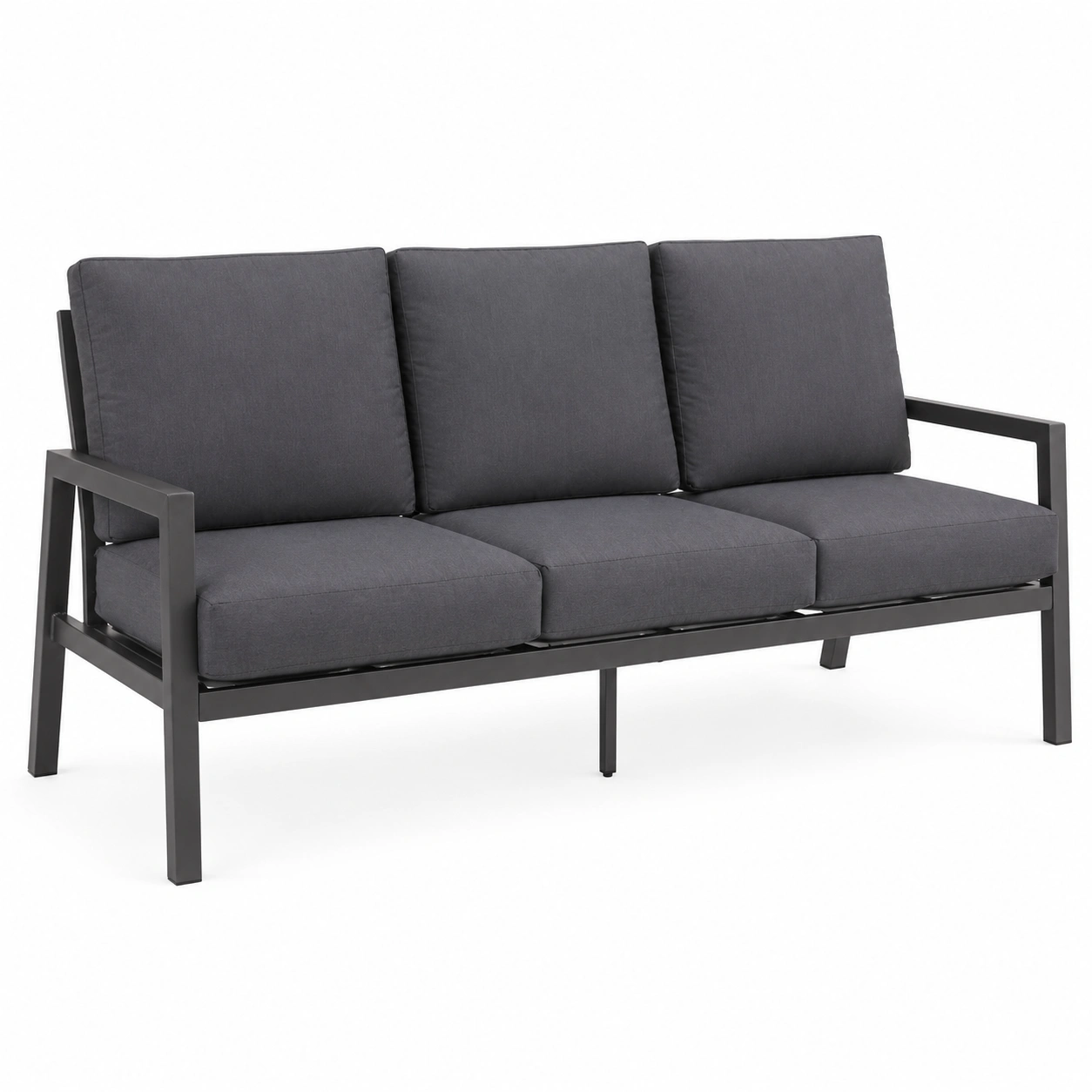 Gardissimo 3-Sitzer Garte Ontario mit Kissen, Aluminium und Textilgewebe-OrvelloLiving