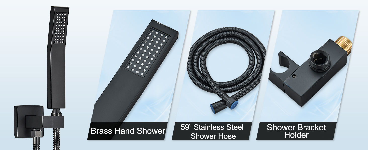 ensembles de robinets de douche complets systèmes de douche de pluie de luxe corps de douche matériel de douche moderne