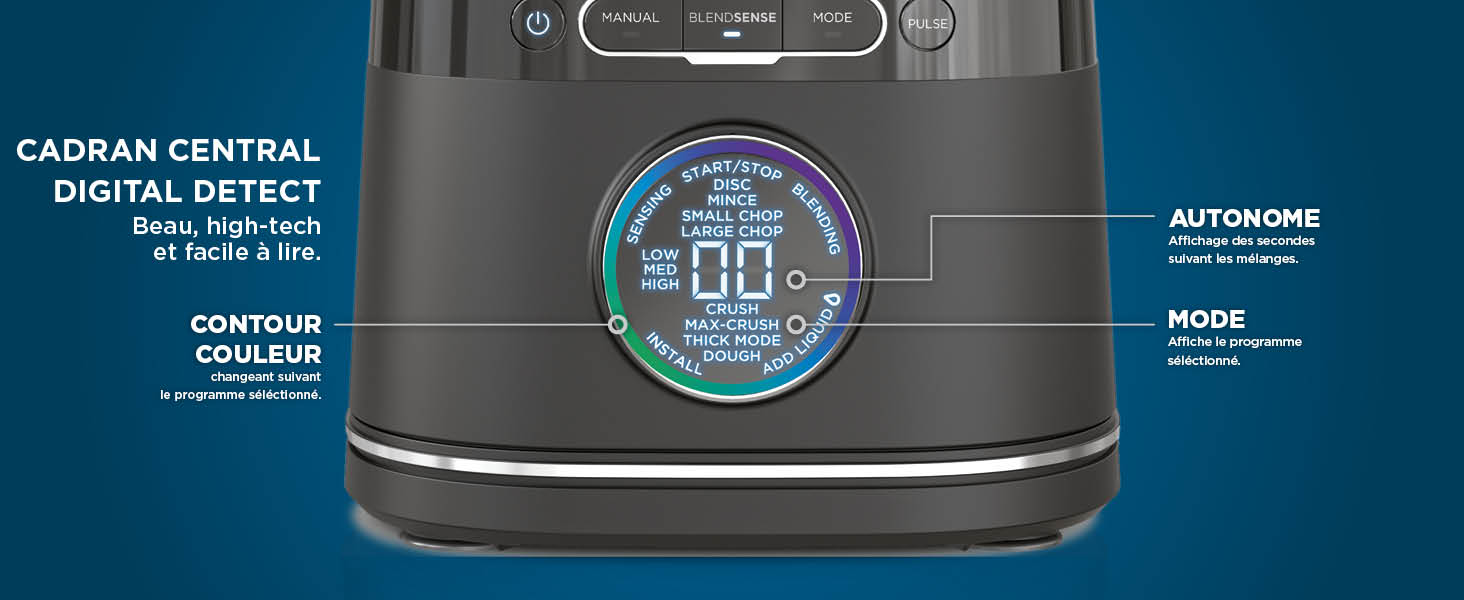 Ninja Detect Power Blender Processor Pro 3-en-1, mixeur 1200W TB401EU