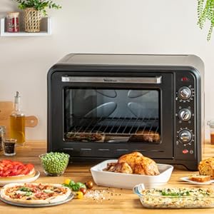 Moulinex Four électrique à chaleur tournante 60 L  Optimo Noir OX495810