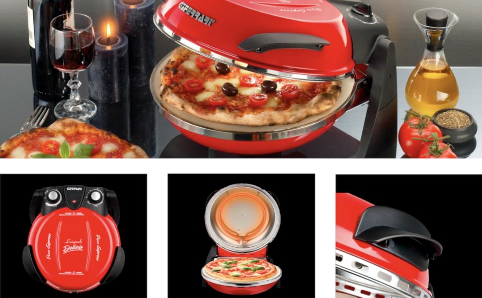 G3 Ferrari Appareil à pizza Rouge 