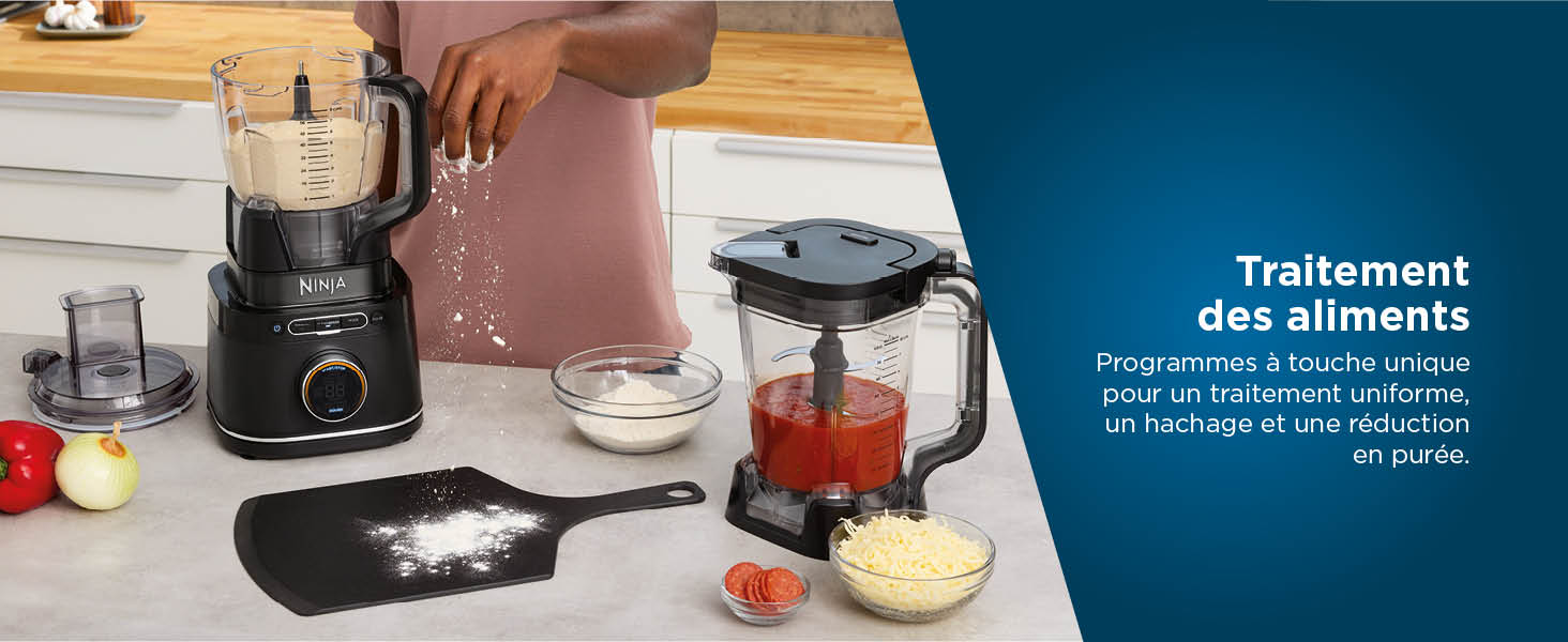Ninja Detect Power Blender Processor Pro 3-en-1, mixeur 1200W TB401EU