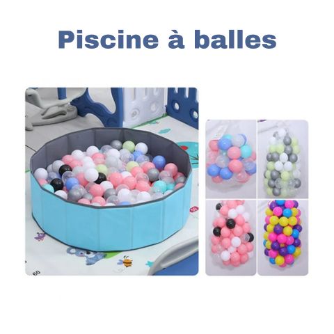 Piscine à balles colorée dans le Parc Bébé Modulable RoyalLand.