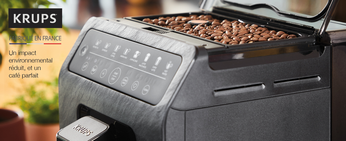 Machine à café broyeur à grains Krups EcoDesign EA897B10