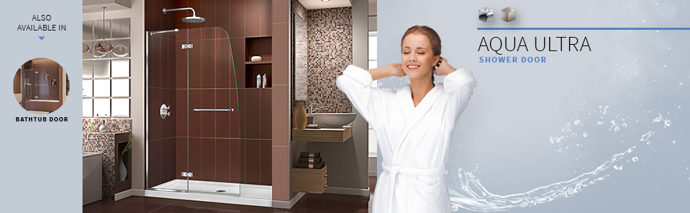 douche, porte de douche, porte de douche sans cadre, sans cadre, charnières de porte de douche, 45 x 72