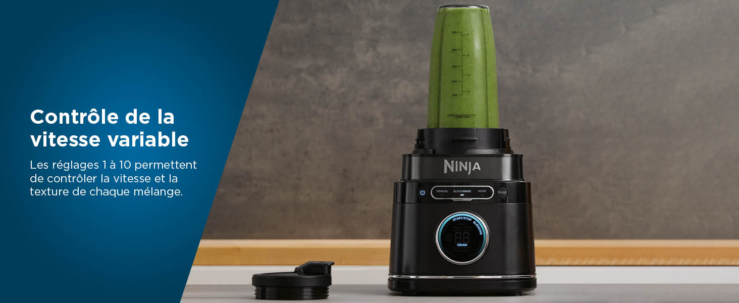 Ninja Detect Power Blender Processor Pro 3-en-1, mixeur 1200W TB401EU