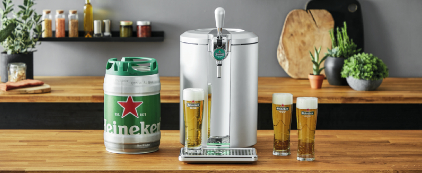 Bière pression fraîche, à domicile