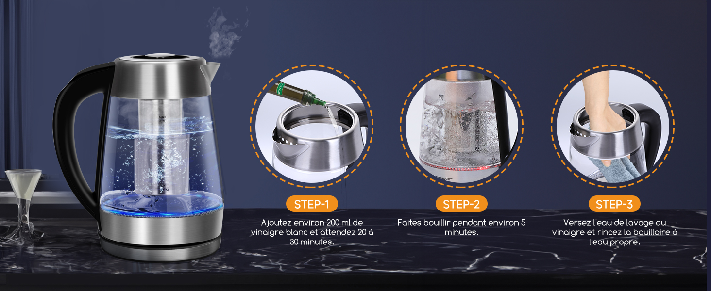 Bouilloire en verre