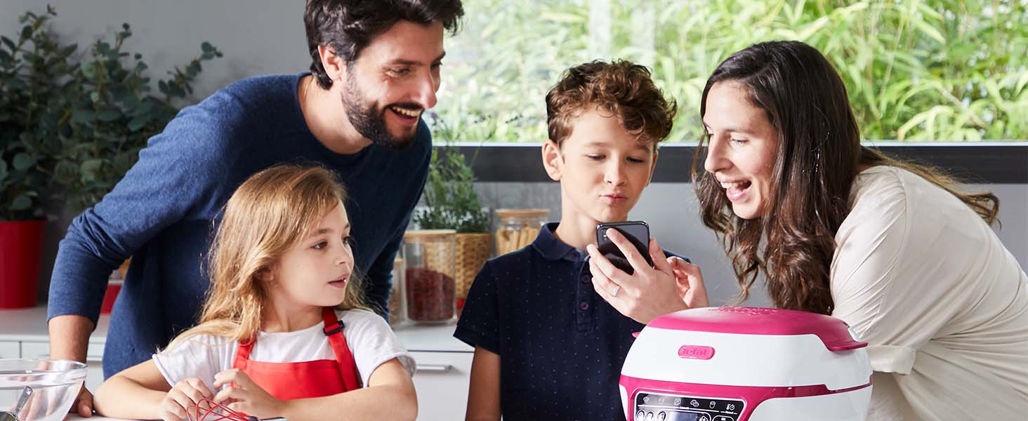 Restez inspiré avec l'App mobile du Cake Factory Delices KD810112 Tefal