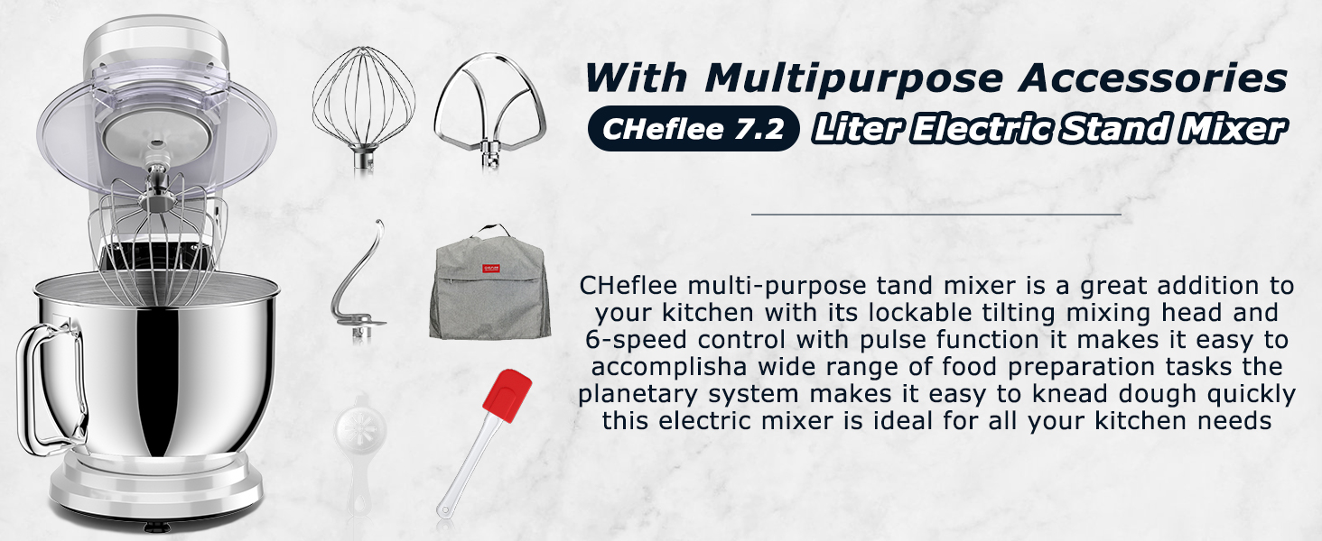 CHeflee 1800W Robot Pâtissier
