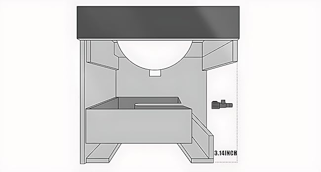 Vasque de Salle de Bain avec Évier - Vasque de Salle de Bain Flottante