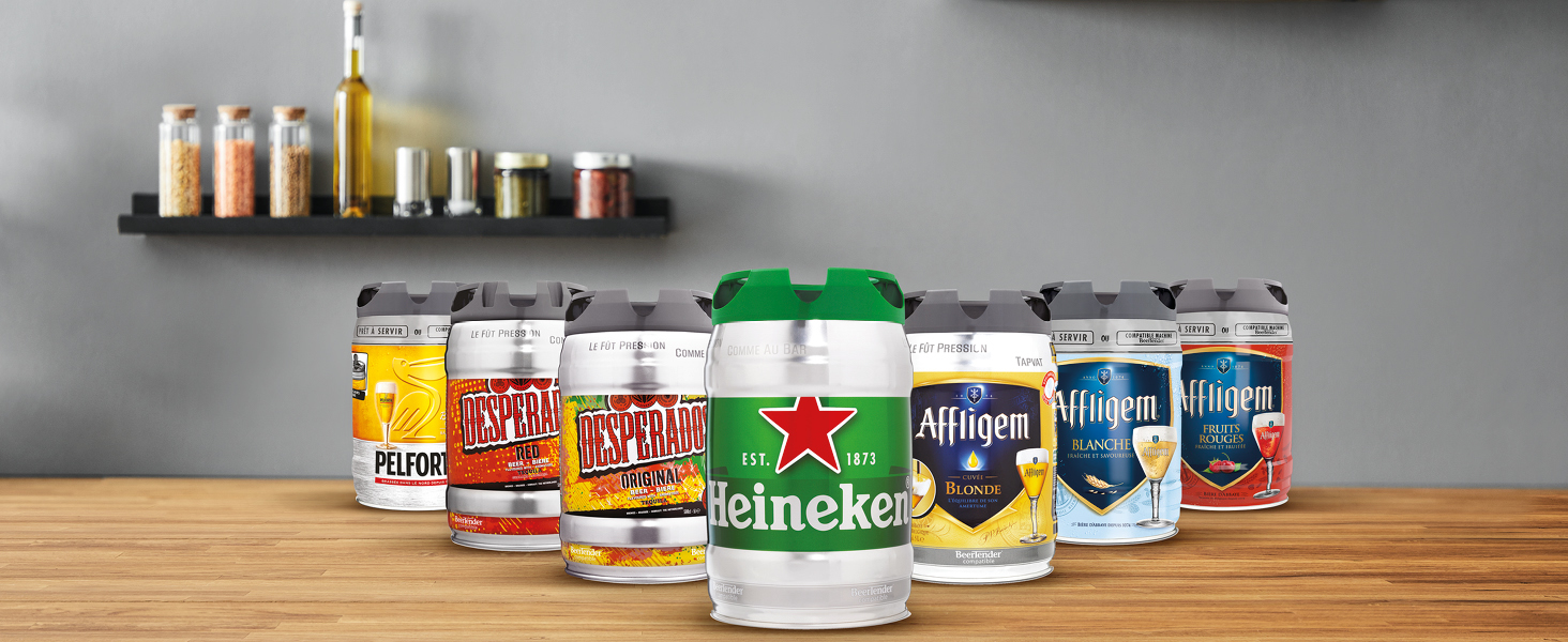 Compatible avec des futs de bière de 5 litres