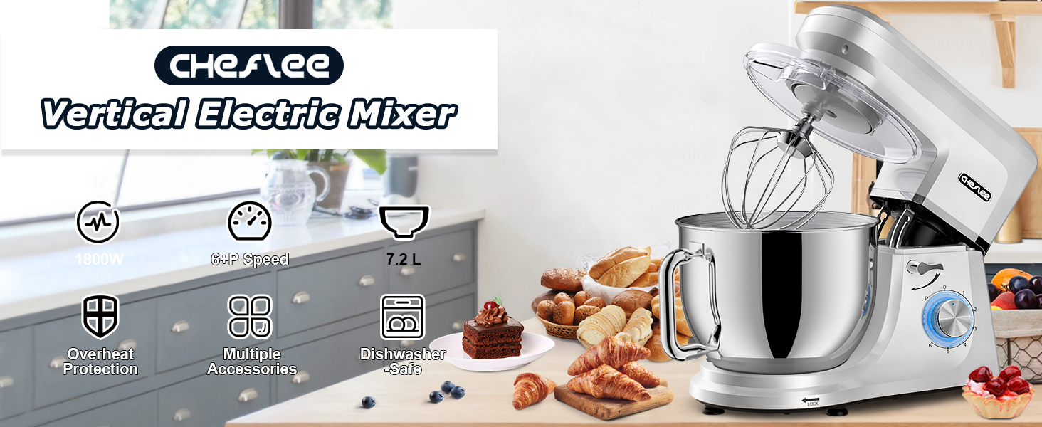 CHeflee 1800W Robot Pâtissier