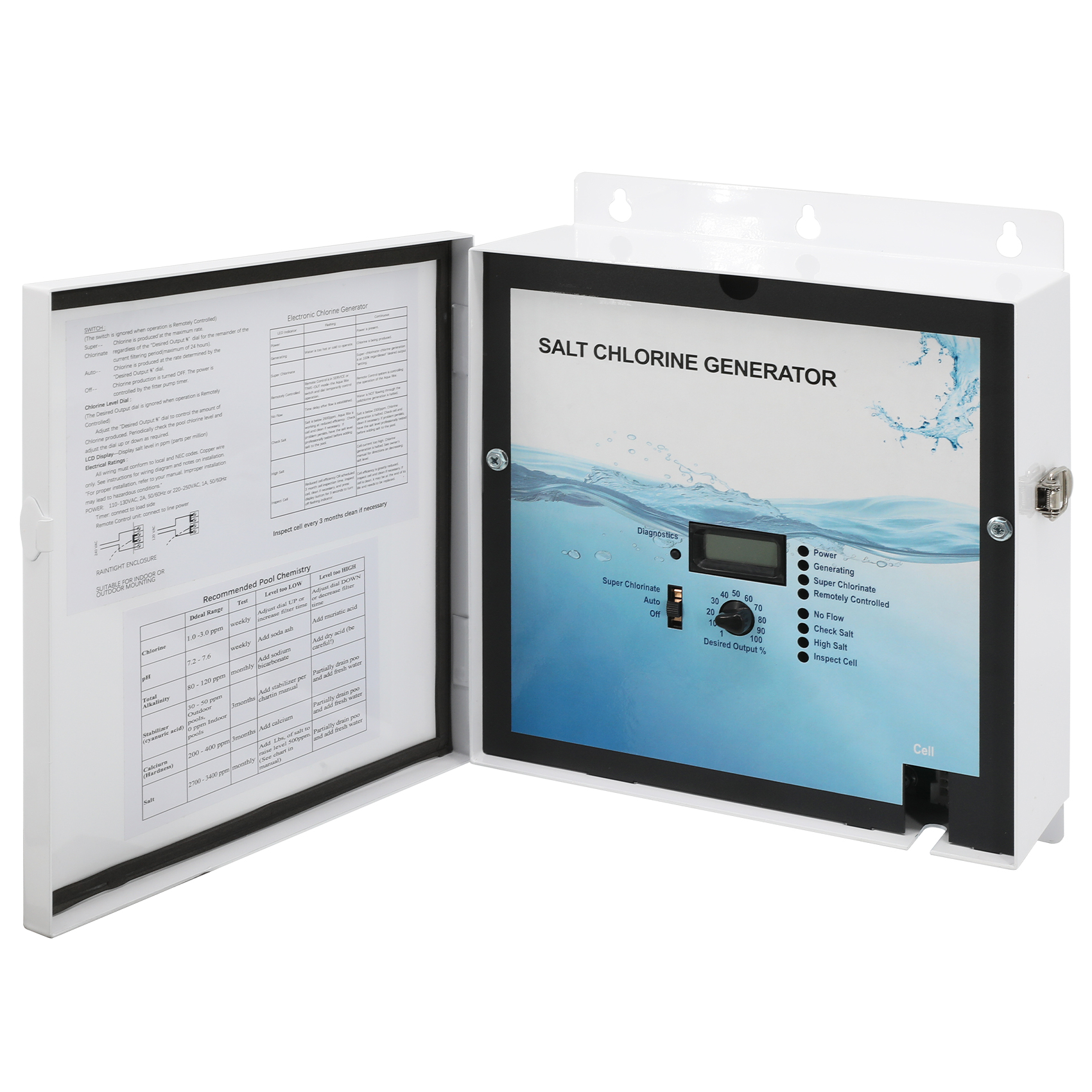 GLX-CTL-RITE Salt Chlorination Control Unit Compatible with Hayward Aqua Rite & Goldline AQR Systems