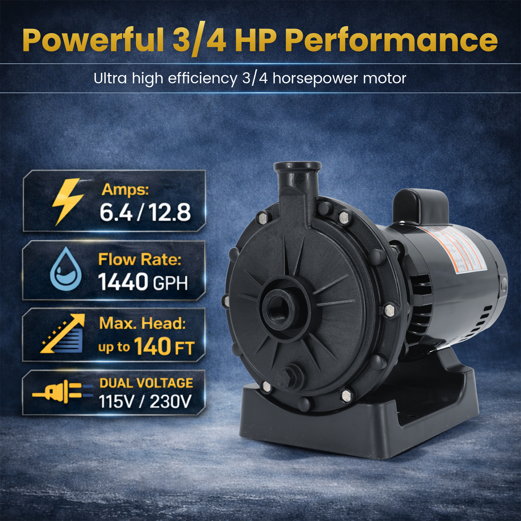 Aqualix-Booster Pump for In-Ground Pools Compatible with Hayward