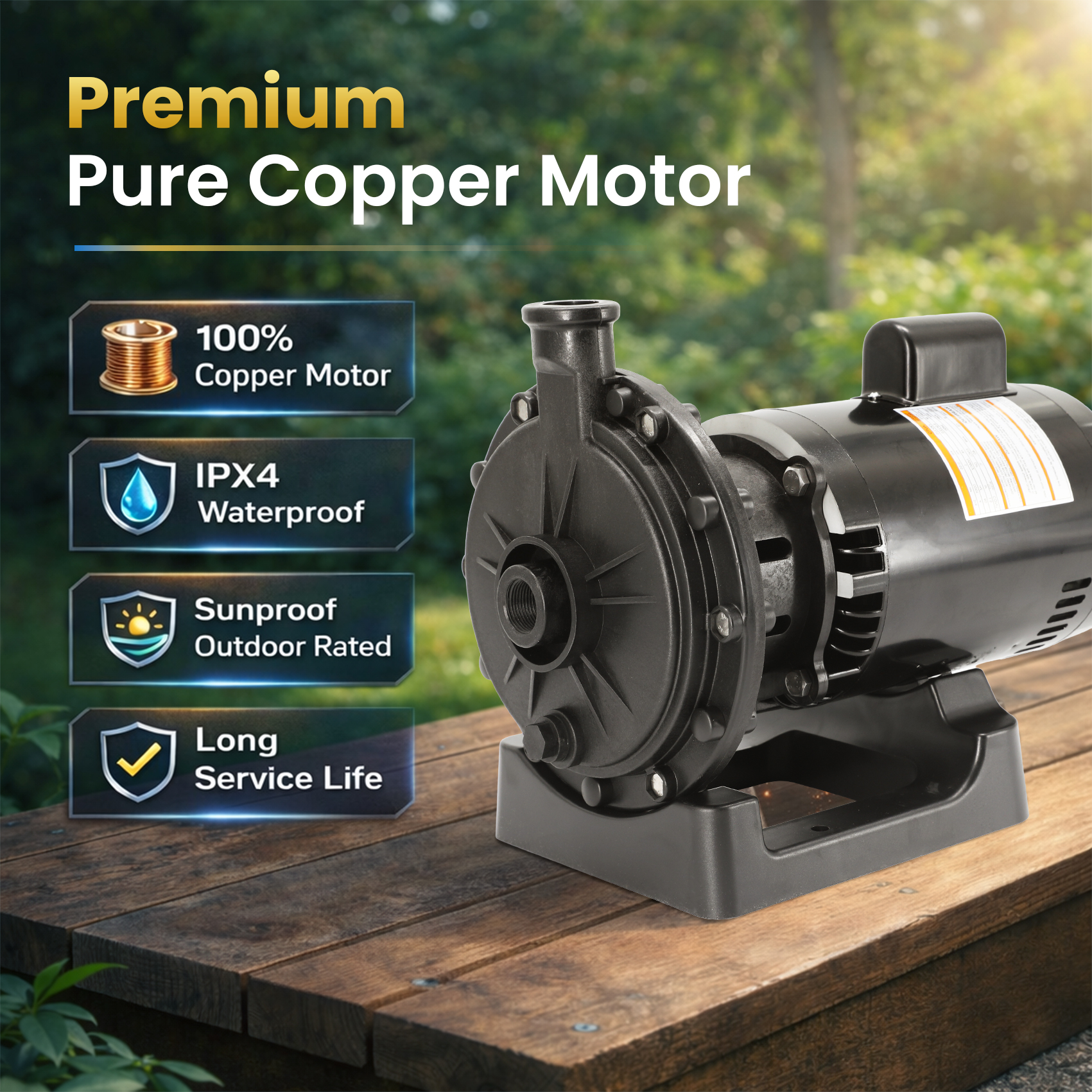 Aqualix-Booster Pump for In-Ground Pools Compatible with Hayward