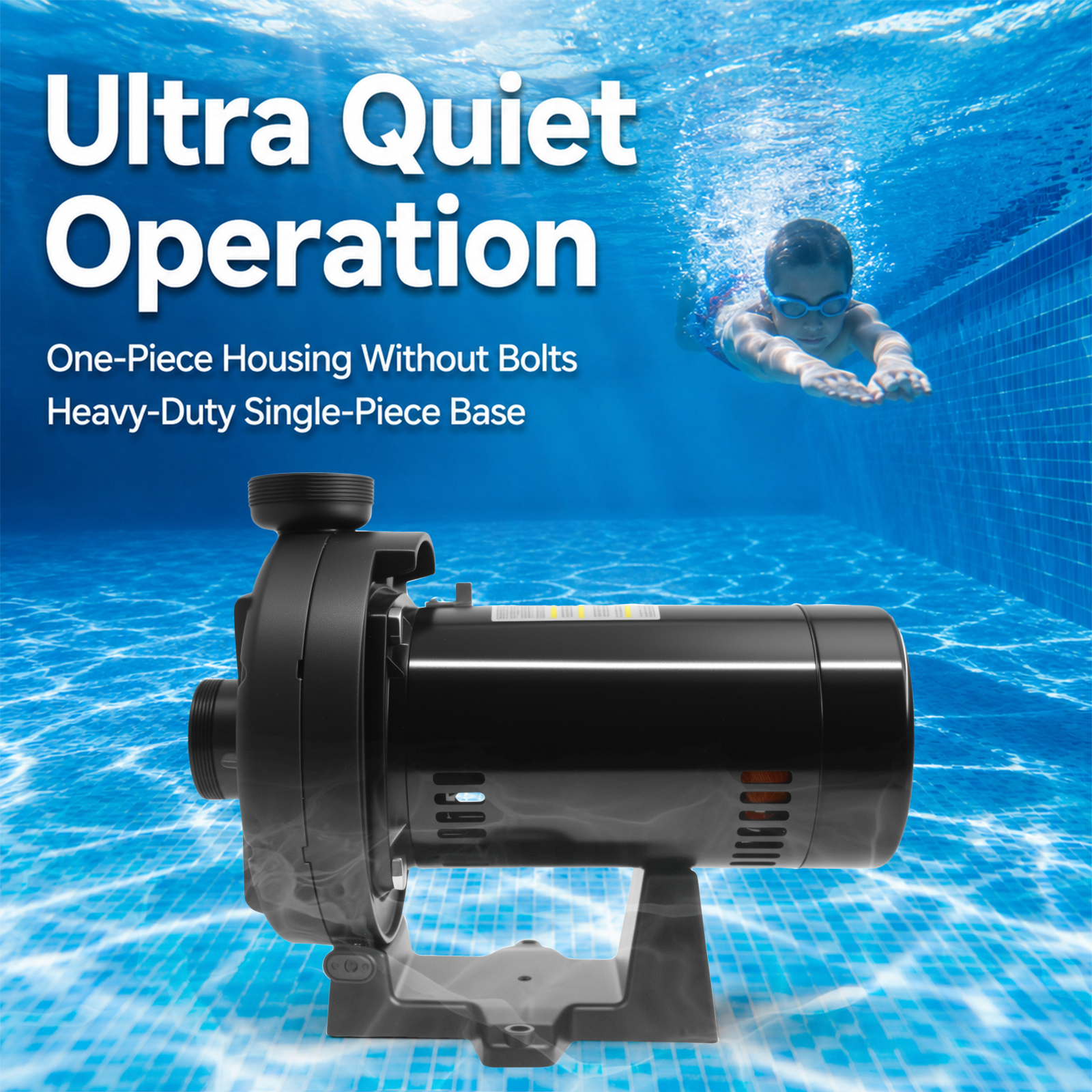 Aqualix-W36060 0.75HP Booster Pump for In-Ground Pools Compatible with Hayward