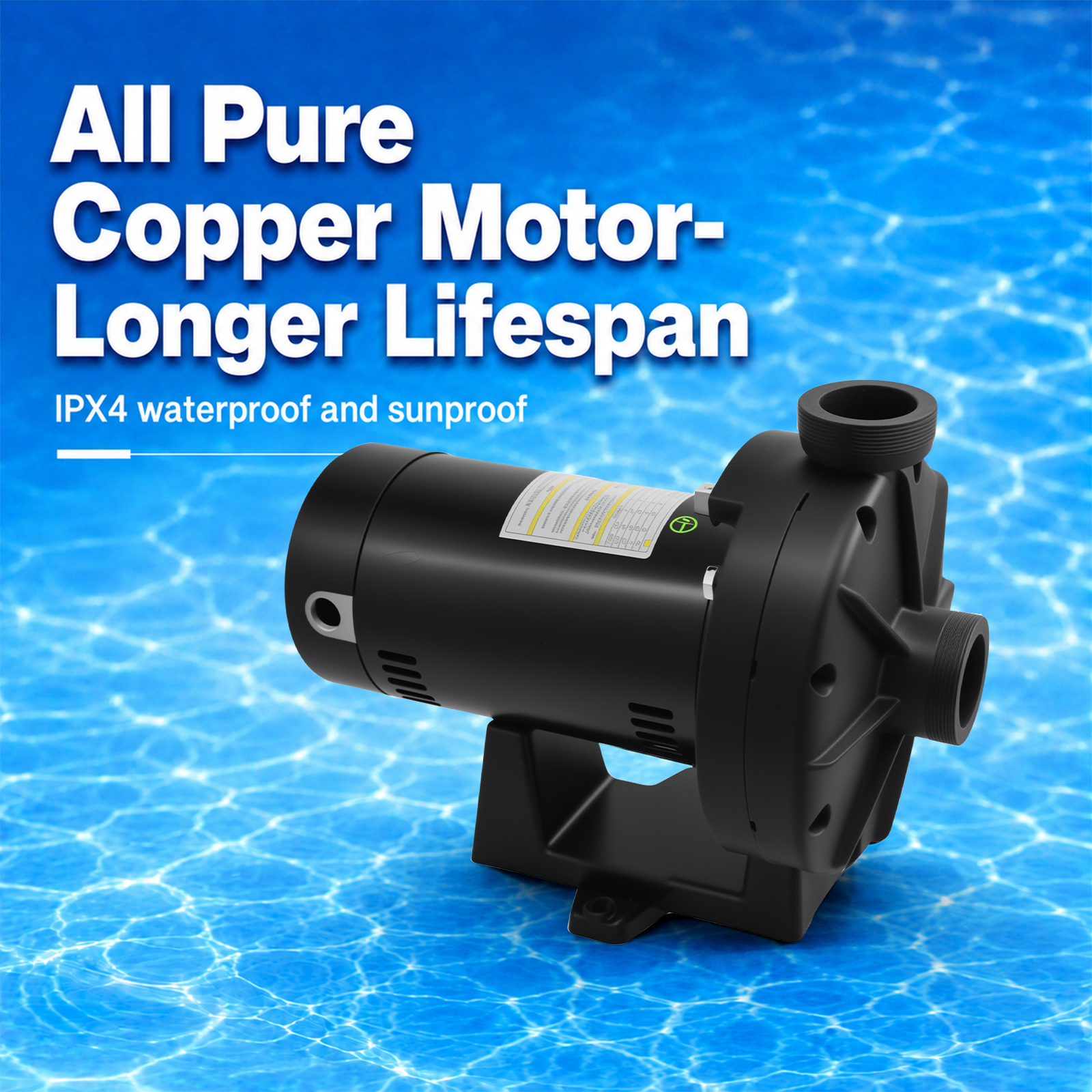 Aqualix-W36060 0.75HP Booster Pump for In-Ground Pools Compatible with Hayward