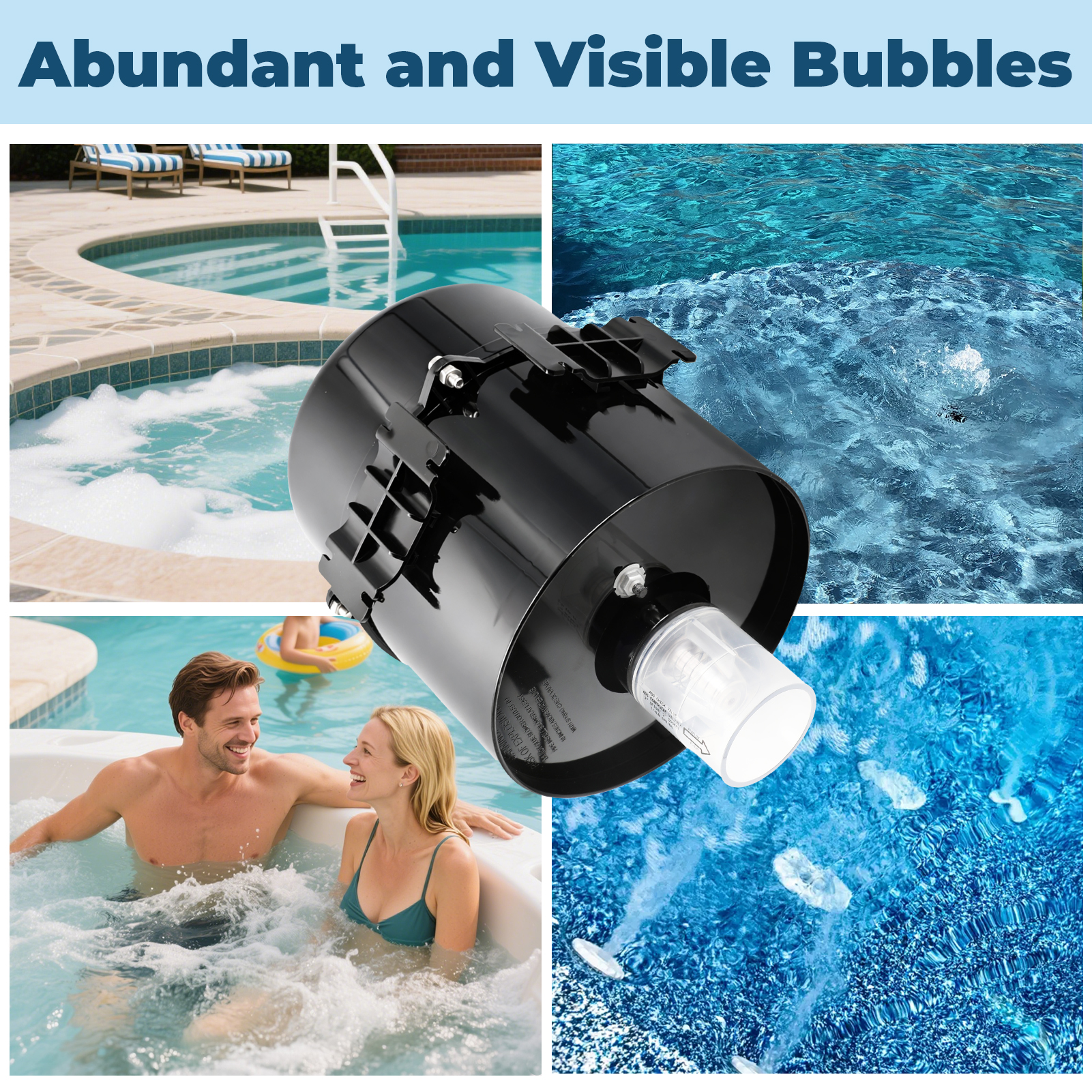 Aqualix-Spa Blower Replacement, 240V Air Supply Pump for Hot Tub Spa Air Jet Systems