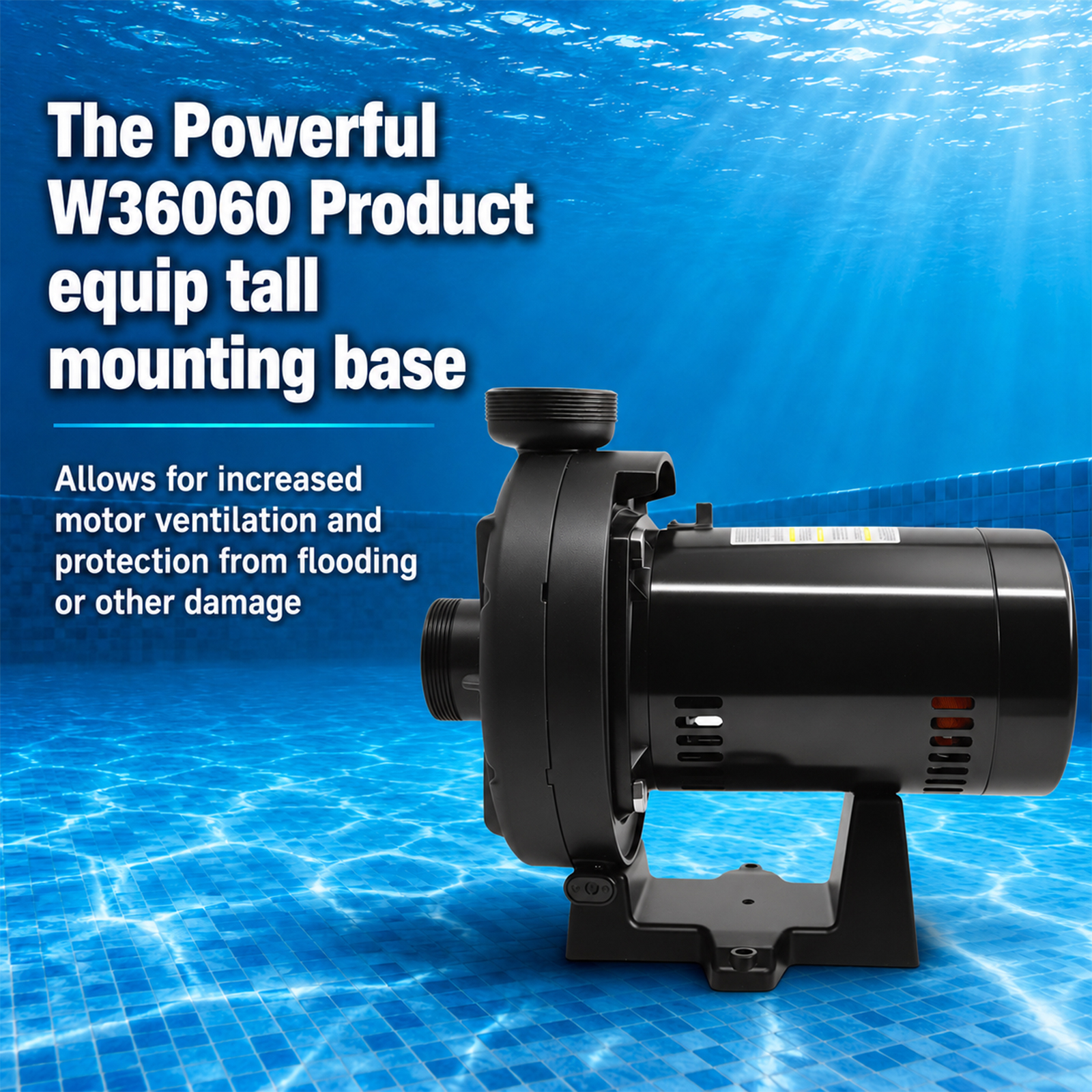 Aqualix-W36060 0.75HP Booster Pump for In-Ground Pools Compatible with Hayward